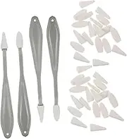 FUNNETOYU 2 Sets Sketch Sponge Wipers Art Blender for Beginners Lightweight Drawing Tool for Sketching Smudging and Cleaning Easy Grip Replacement Heads for Art Projects