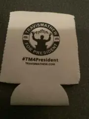 Travis Mathew For President drink beer Koozie New Golf