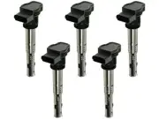 TRQ 55KQ94H Ignition Coil Set Fits 2012-2013 Audi TT RS Quattro 2.5L 5 Cyl (for: Audi)