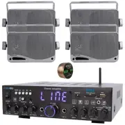 Pyle Bluetooth Multi-Channel Home Audio Receiver, 4x 3.5" 200W Max Speakers