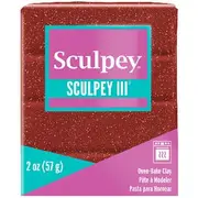 Sculpey III Modelling Clay Garnet Glitter 57g