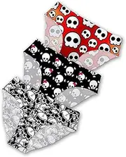 [FOR U DESIGNS] Women's Cool Comfortable Briefs Underwear X-Large Skull B (3 Packs)