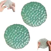 Handmade Pressure Relief Balls, Anxiety for Stress Relief Balls for Adults, Squeeze Toys Sensory, Unique Ease Stress Gift, Suitable Adults and Teens (Dark Green)