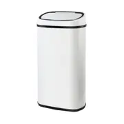 Steel Sensor Bin 58L - White