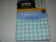 one New ECLIPSE Houndstooth pool MY SCENE BLACK OUT PANEL 42 x 63" Rod Pocket