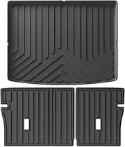 Compatible with MG4 EV 2022 2023 2024 Floor Mats Cargo Liner, WP Trunk Mat TPE Foot Pads Left & Right Hand Drive(3PCS Trunk Mats)