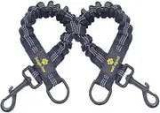 Bungee Leash Extension Attachment, 18" Shock Absorbing Lead Extension Absorber, Prevent Injury on Arm and Shoulder & Save Dogs from Getting Hurt, Great for Bicycle, Running, Walking