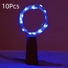 10Pcs Copper Wire 1/2/3M String Lights Christmas Decoration Led Lamp Wedding