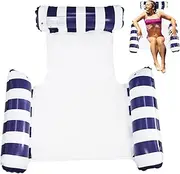Inflatable Lounger,Inflatable Pool Floats - Quick Inflation Blow Up Chair for Swimming Accessories Lake Summer Vacation