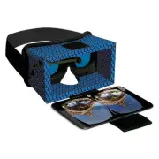 Smart Theater Virtual Reality Deluxe Cardboard Headset W/Adjustable Head Strap
