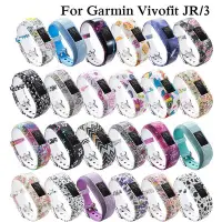 在飛比找Yahoo!奇摩拍賣優惠-熱銷 時尚印花兒童手錶錶帶 適用於Garmin Vivofi