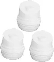 OSOLADY 3pcs Portable Travel Lotion Bottle Press Dispenser for Liquid Subpackaging Reusable White Container for Shampoo Body Wash Essential Oils