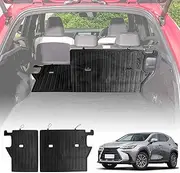 X-CAR Back Seat Protector for Lexus NX250 NX350 NX350h NX450h 2022-2025 Heavy Duty Car Seats Kick Mats Cover