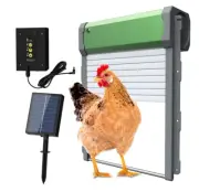 Automatic Chicken Coop Door Solar Powered Opener Timer Light Sensor AU Stock