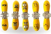 Unique Corn Holders for corn on the cob - 10 PCS/5 corn cob holders set, Fun Faces, interlocking corn holder set making your corn on the cob experience even more entertaining
