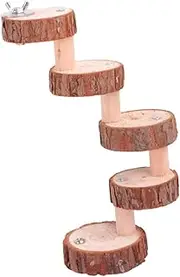 Wooden Ladder for Animals Step Climbing for Hamsters Parrots and More Durable Pet Platform for Fun Exercise