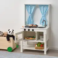在飛比找蝦皮購物優惠-北歐LOFT風格IKEA宜家SPISIG兒童玩具廚房附窗簾/