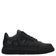 [Alexander Wang] 帶有標誌的泡泡石紋皮革運動鞋
