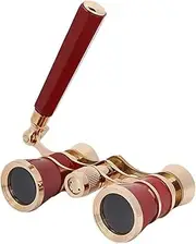 Opera Binocular, Telescope 3X25 Theater Mini Binocular Concert Portable Compact Lightweight, with Handle for Adults Kids Women Girls in Musical(White),for Indoor/Outdoor