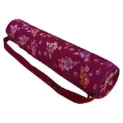 Deluxe Hibiscus Tote Bag for Yogi Mat - Magenta