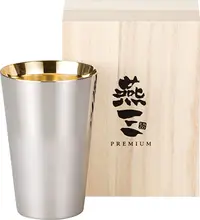 在飛比找樂天市場購物網優惠-PREMIUM燕三【日本代購】 24K鍍金 不銹鋼平底杯39