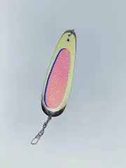 Kokanee Dodger: uv “BLUE SCALE” / nickel