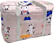 Large Storage Bag, Packing Bags for Moving, Moving Bags, Carry Bag, Grey Bear Pattern, Packaging Accessories with Strong Carry Handles and Zips, for Removals, Clothes, Bedding, Blankets