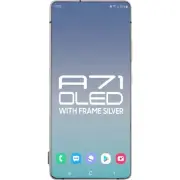 LCD With Touch + Frame For Samsung A71 A716 2020 Prism Cube Silver - Non-Verizon