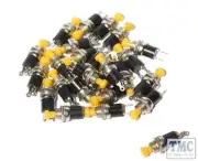 BPGM518 Gaugemaster Bulk Pack of 25 Push to Make Switches in Yellow