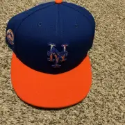New Era New York Mets 2020 Spring Training Hat 59FIFTY Size: 8 Blue/Orange