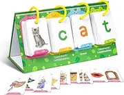 Site Words Phonics Flash Cards - Sight Word Spelling Cards | Homeschool Supplies with Card Rings for Kids, Toddler, Girls, Boys