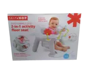 Skip Hop, 2-in-1 Sit-up Activity Baby Chair, Silver Lining Cloud