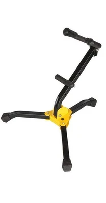 Foldable Saxophone Stand Adjustable Alto/Tenor Sax Stand with Chain Black