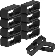 [TUCANA] 10PCS Watch Band Holder Compatible with Garmin Vivoactive 3/Forerunner 645 245/Venu/Vivomove/Fenix 7/Fenix 6/Fenix 5 Band Keeper, Silicone Replacement Watch Retainer