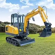 Lightweight Mini Excavator with Tracks – Hydraulic Crawler Excavator for Digging, Drilling & Bull-Dozing – Ideal for Landscaping, Farm & Construction Projects