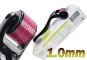 Derma Skin Roller, Black 1.0mm Acne, Scars, Cellulite, Beard Growth (540 Pins)