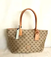 Dooney & Bourke Signature Monogram Small Russel Shoulder Bag Tote New with Tags