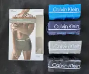 CALVIN KLEIN MICROFIBER 4-PACK LOW RISE MENS TRUNK UNDERWEAR #NP27550-NWT