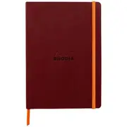 Rhodia A5 Rhodiarama Lined Notebook Burgundy 160 Pages