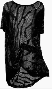 plus sz M (20) TS TAKING SHAPE Out The Shadow Tunic Top soft draping Top NWT!