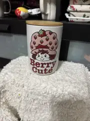 New Strawberry Shortcake Canister Jar with Wood Lid From Homegoods