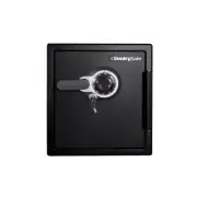 Safe Dial Lock Home Office Security Box Fireproof Waterproof 1.23 Cu Ft Black