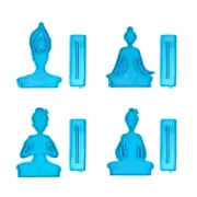 Yoga Girl Silicone Mold Yoga Mat Mold Used for Home Office Table Ornament