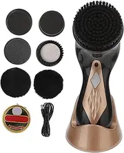 FRCOLOR Shoe Polisher Kit Chic Leather Care Cleaner Brush for Shoes Bags Sofa Effortless Shine Saving Electric Cleaning Tool Present Choice