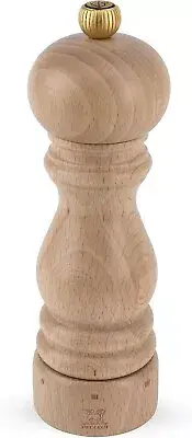 Precision Manual Pepper Grinder - Paris u'Select Adjustable Mill in Natural Wood