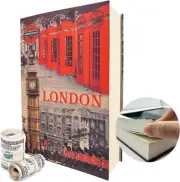 Genuine Paper Transfer Book Safe: Secret Hidden Safe, Combination Lock Includ...