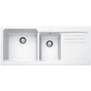 Blanco Double Bowl Sink with DrainerWhite. NAYA8SWK5