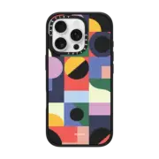 iPhone 16 Pro Impact Case MagSafe Compatible Geometric by Poketo