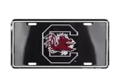 South Carolina Gamecocks Black Embossed Metal License Plate Sign (LICENSE)