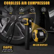 Portable Jump Starter with Air Compressor 12V Lithium Car Battery Booster Pack